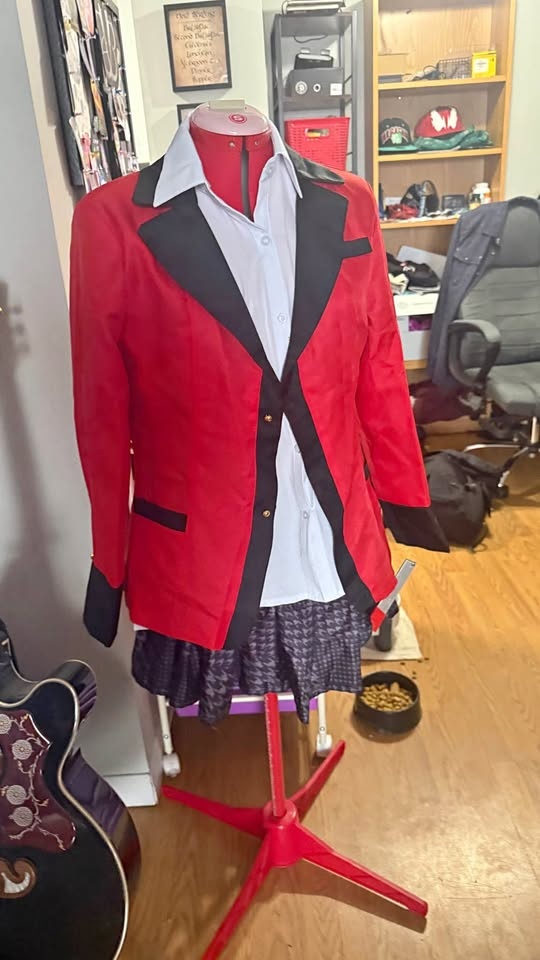 Kakegurui Cosplay (blazer, shirt, skirt) - fits M/L