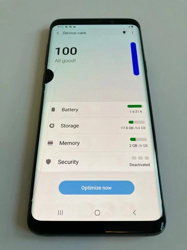 Samsung Galaxy S9+ 64GB Gray Unlocked SM-G965W