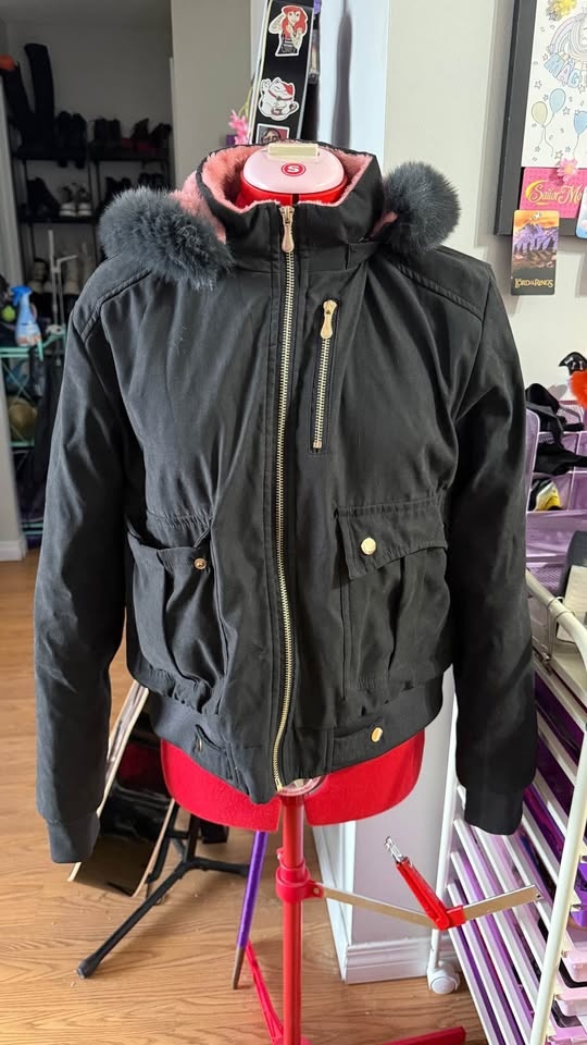 Short Plush Lined Jacket with Pockets - Large - photo 3
