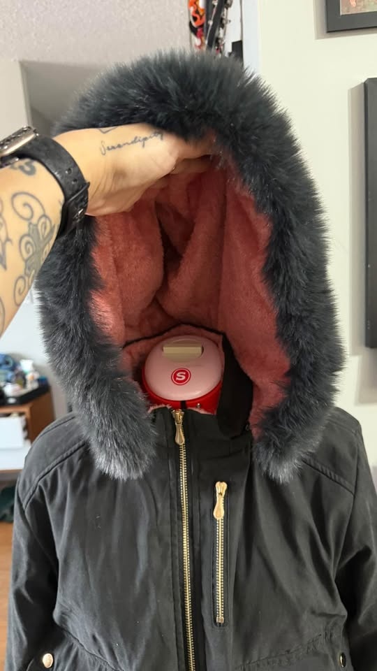 Short Plush Lined Jacket with Pockets - Large - photo 5