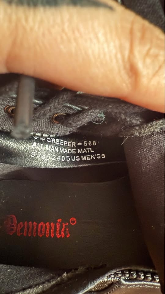 Demonia V-Creeper-566 Mens Size 5 / Womens Size 7 - photo 2