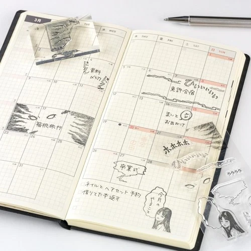 Hobonichi Junji Ito Tomie A5 Cover + Stamps + Sticky Note + Boar - photo 5