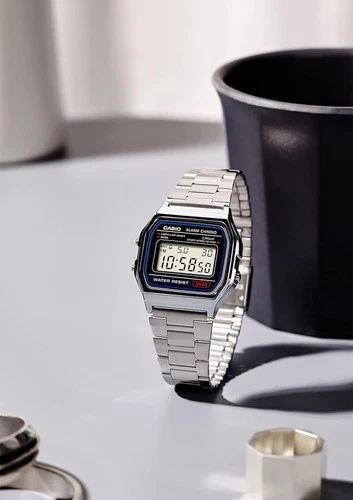 Authentic Casio Men Wrist Watch A158WA-1JH Silver - photo 3