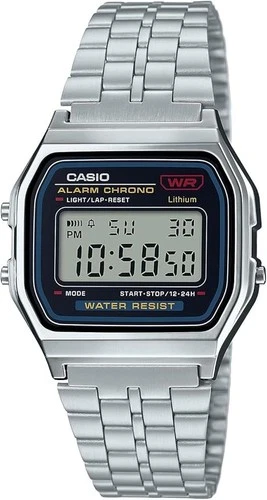 Casio Men's Watch A159WA-N1JH Silver Retro Digital