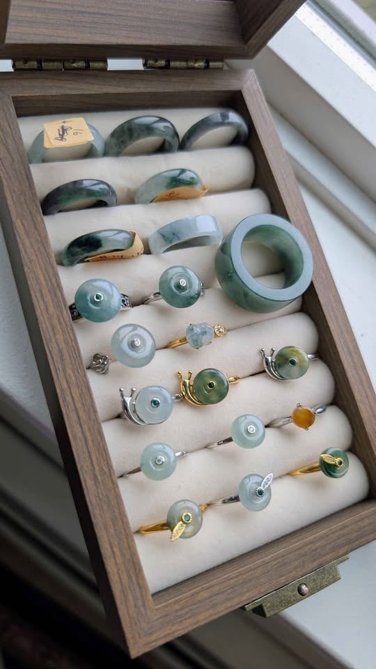 Grade A Burmese Jadeite Rings (Certified) - photo 3