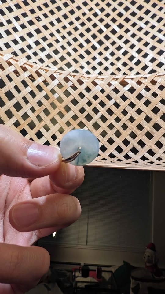 Burmese Jadeite Peace Buckle - Icy Blue/Green - photo 3