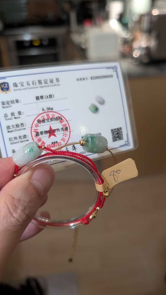 Grade A Burmese Icy Green Jadeite Lu Lu Tong Bangles - photo 2