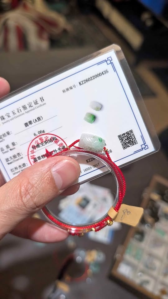 Natural Grade A Jadeite Lu Lu Tong Bracelet - Certified