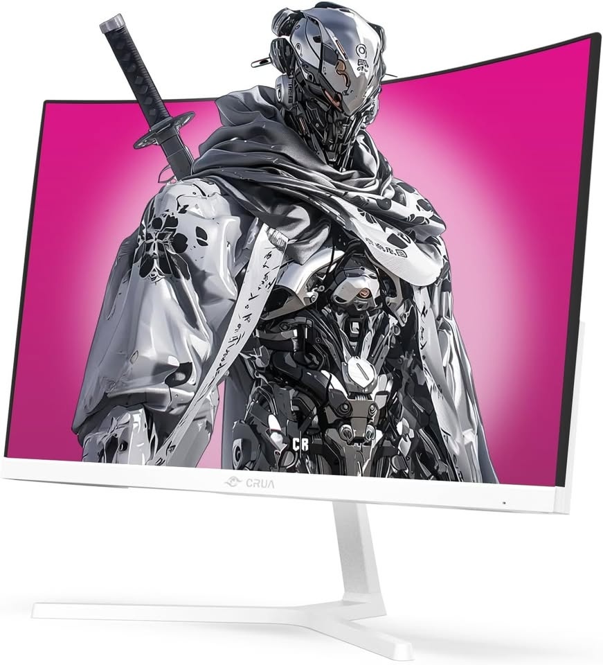 CRUA 24" Curved Gaming Monitor - FHD 1080p, 165Hz/200Hz - photo 2