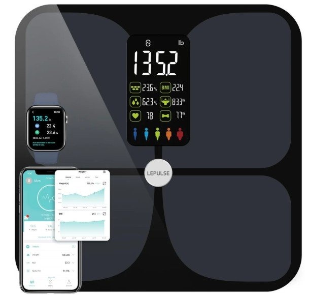 Lescale F4 Large Display Smart Body Fat Scale