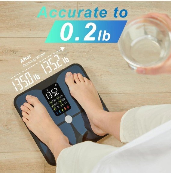 Lescale F4 Large Display Smart Body Fat Scale - photo 4