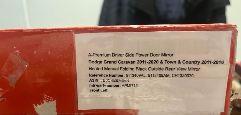 Driver side mirror Dodge Grand Caravan - photo 2