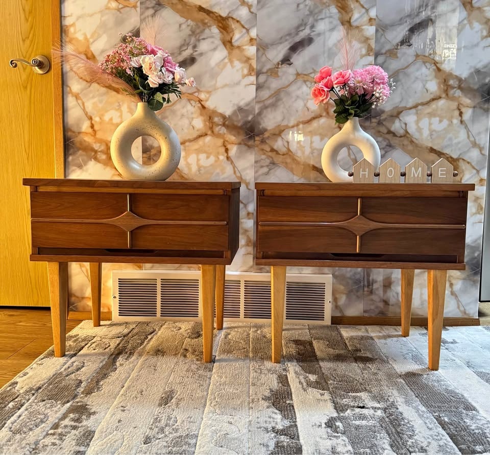 Mid century modern nightstands for sale