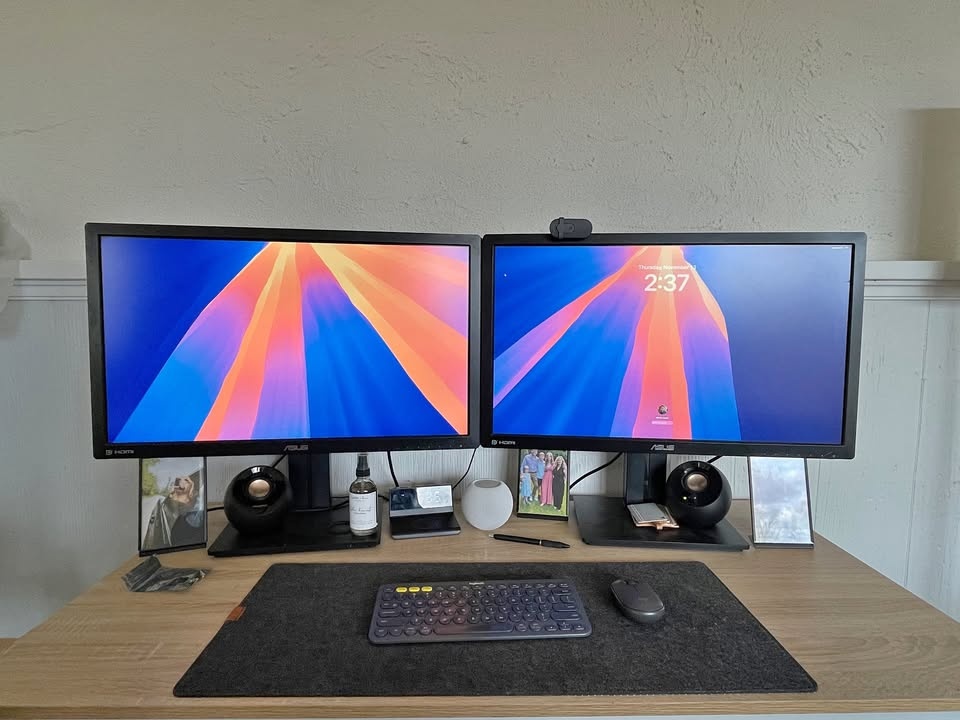 Asus 27 inch 1440p Dual Monitors