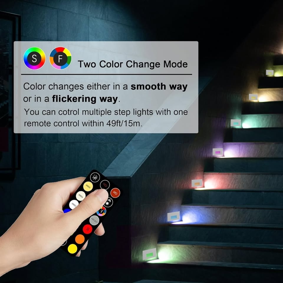 RGB Step Lights, 6-Pack - photo 2