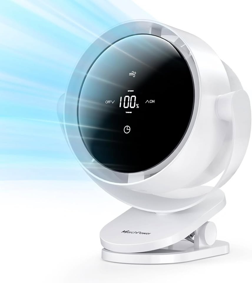 Marchpower Air Circulator Fan - 100 Speed, Timer, 720° Oscillati