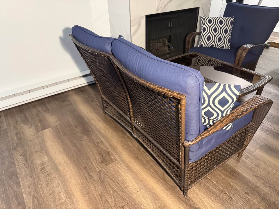 Hampton Bay 3-piece Wicker Patio Furniture - photo 4