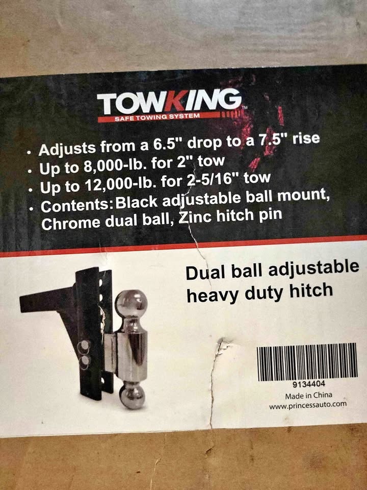 TOWKING Dual Ball Adjustable Heavy Duty Hitch