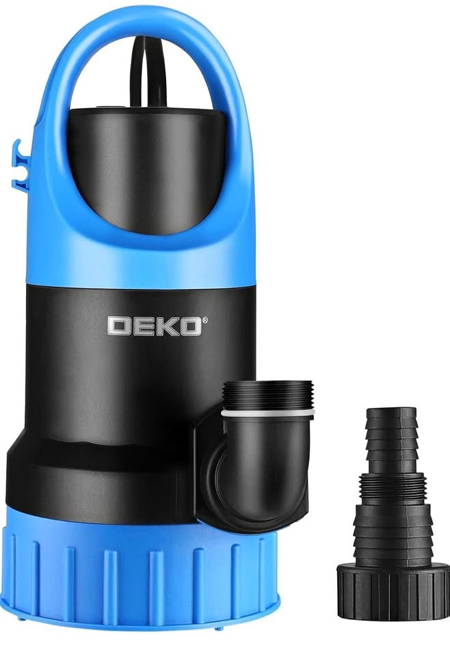 DEKOPRO 1HP Submersible Sump Pump - 4500 GPH