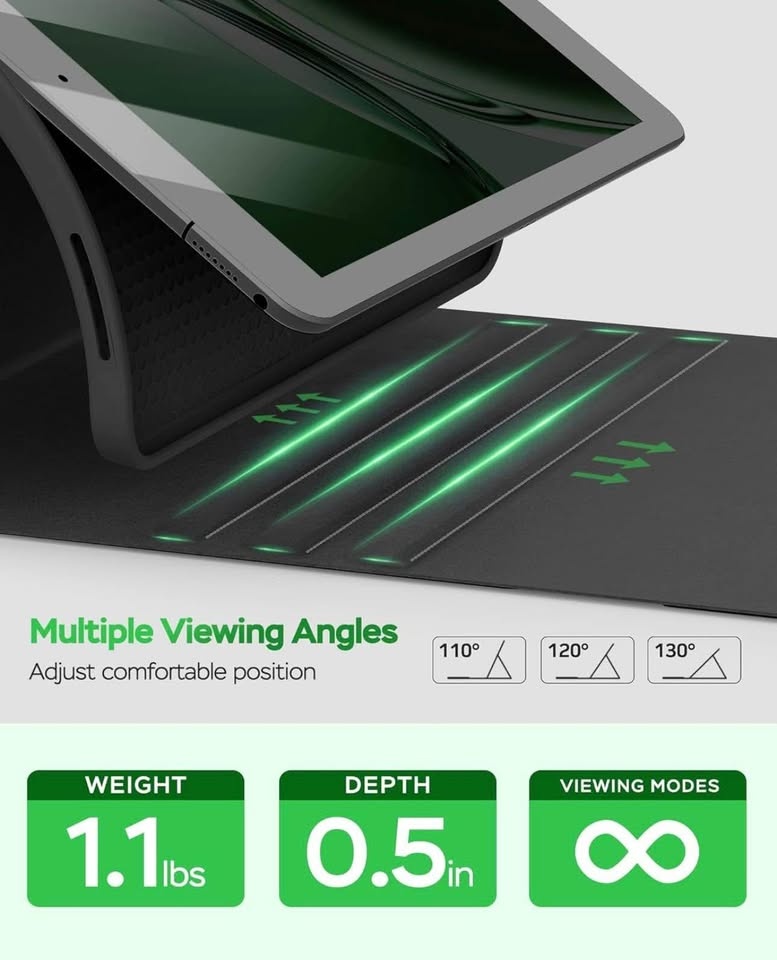 iPad 9.7" Folio Keyboard Case (Senyoson) - 2018/2017/Air 2 - photo 4