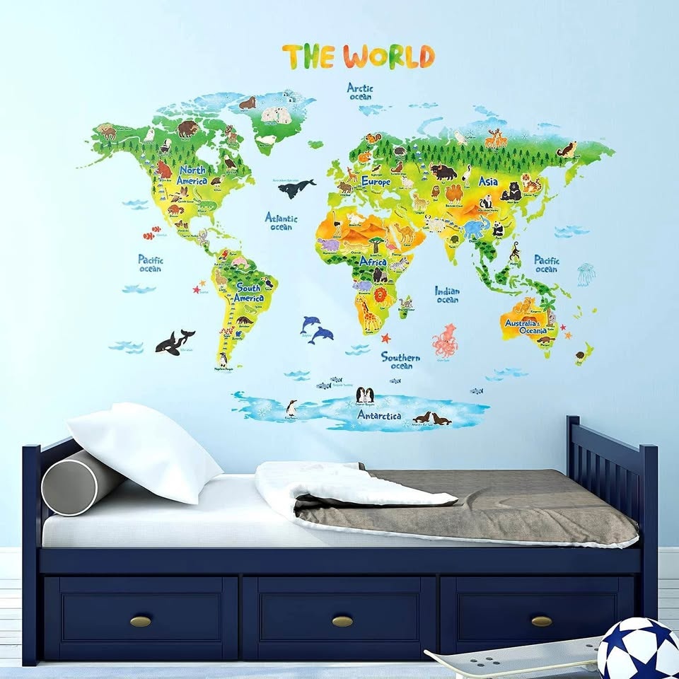 New Animal World Wall Stickers
