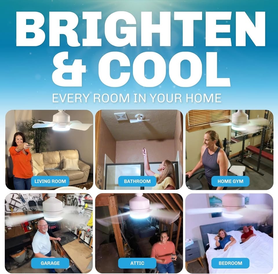 Bell+Howell Socket Fan Light with Remote - photo 5