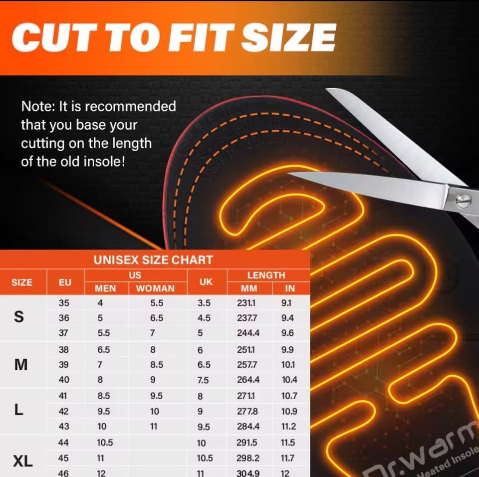 Dr.warm Heated Insoles App Control (38-40) - photo 4