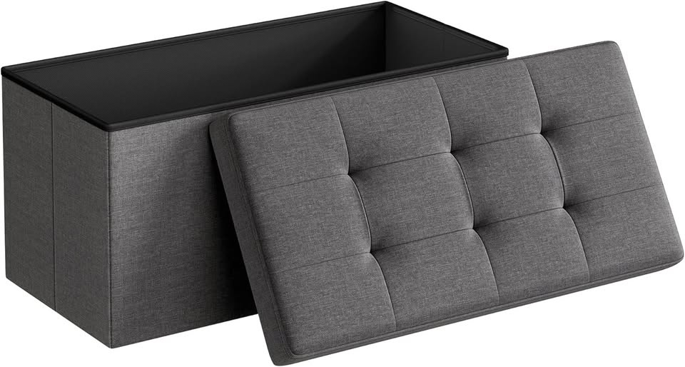 Folding Storage Ottoman Bench - photo 3