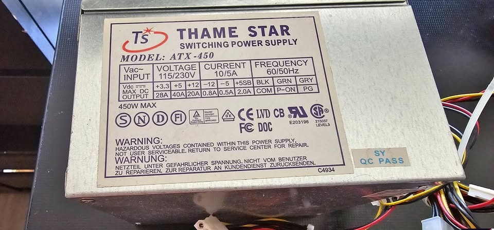 Power Supply 450 W, ATX