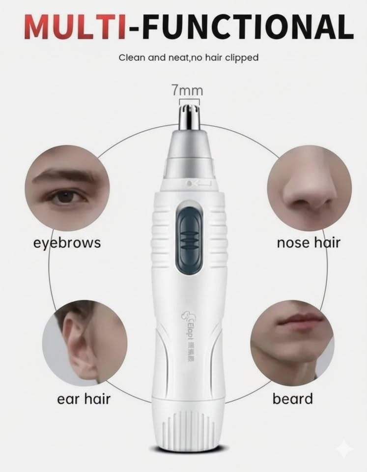 Nose Hair Trimmer, Ear & Nose Trimmer, Cordless - photo 4