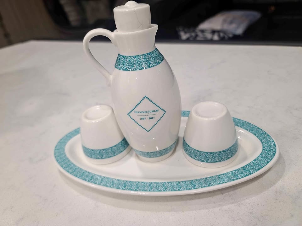 Ceramic Serving Set with Tray, Jug & Cups