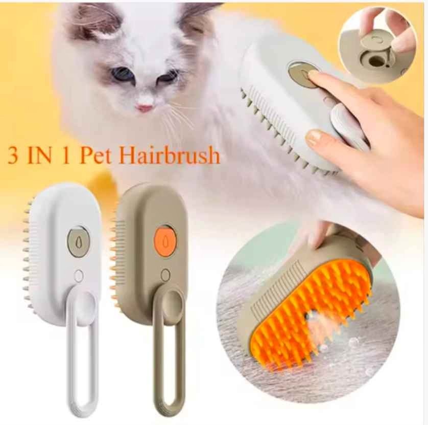Steam Spray Pet Grooming Brush