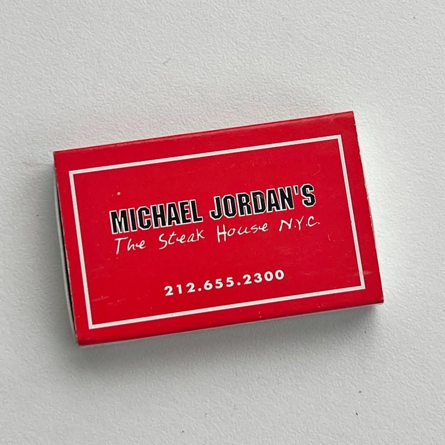 Michael Jordan Steak House NYC Matchbook - Sports Memorabilia