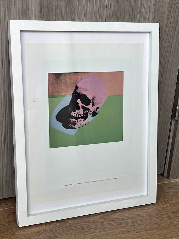 Framed Andy Warhol "Skull" Pop Art Print