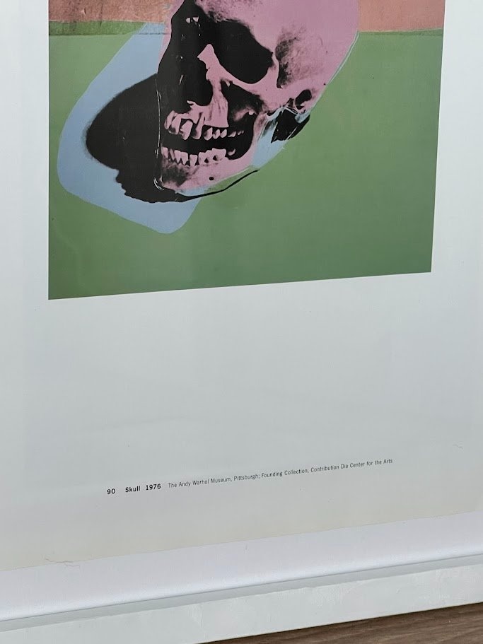 Framed Andy Warhol "Skull" Pop Art Print - photo 2