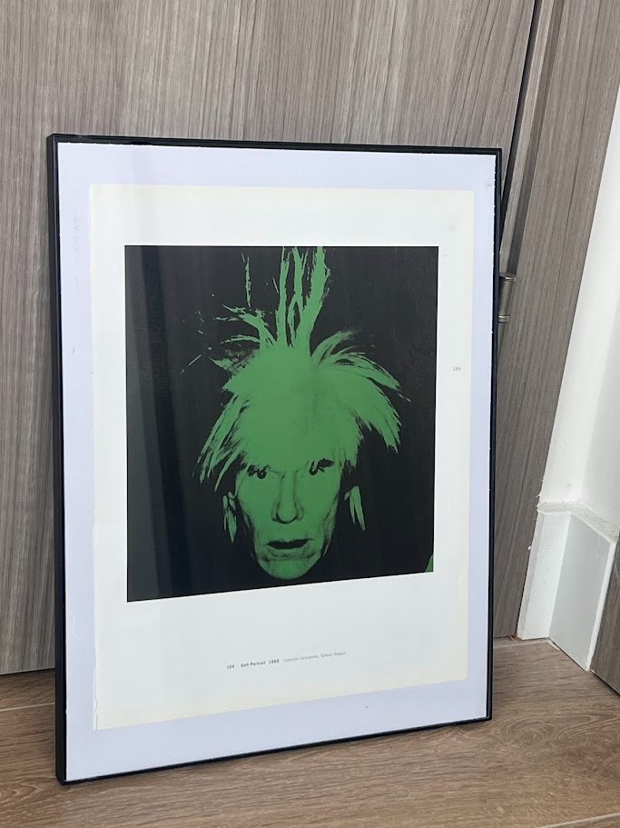 Andy Warhol Self-Portrait 1986 Neon Green Print - photo 2