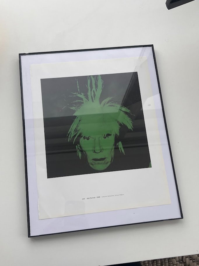 Andy Warhol Self-Portrait 1986 Neon Green Print - photo 3