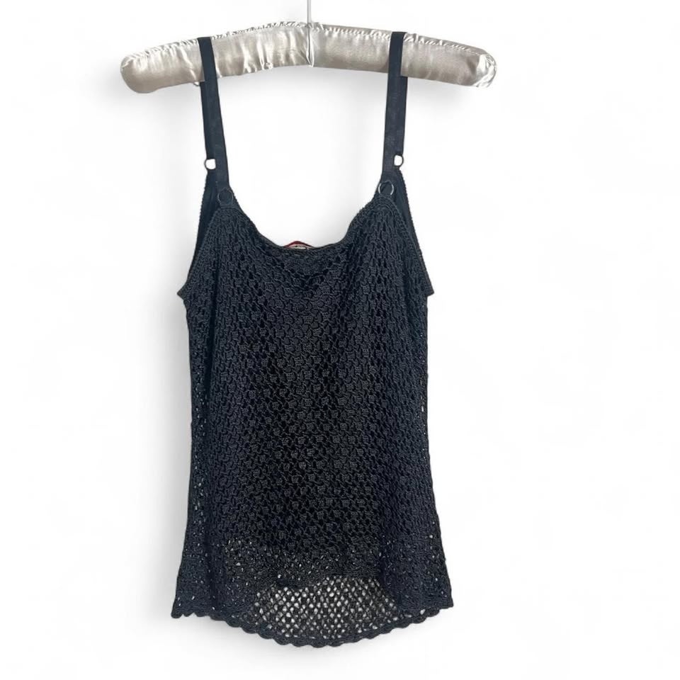 Simon Chang Floral Netted Tank Top - photo 5
