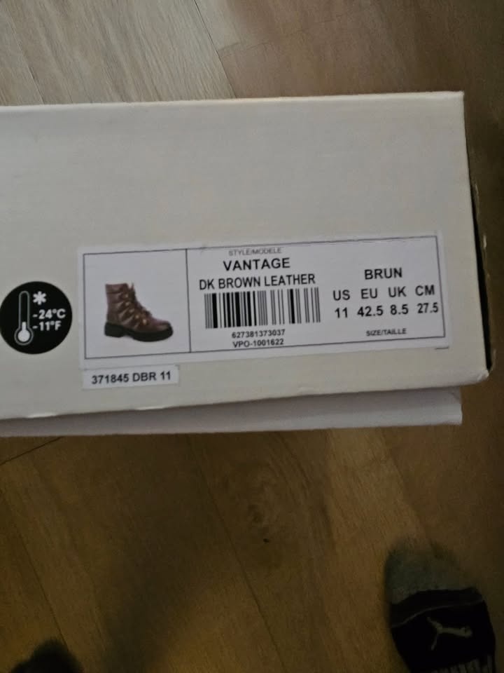 Cougar Vantage Dark Brown Leather Boots size 11 - photo 4