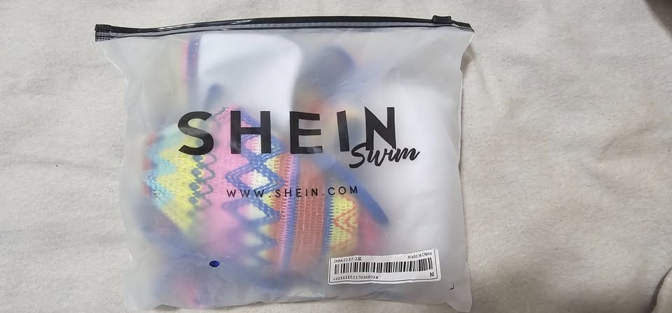 Geometric Pattern Knotted Side Bikini Swimsuit Set Size M - photo 2