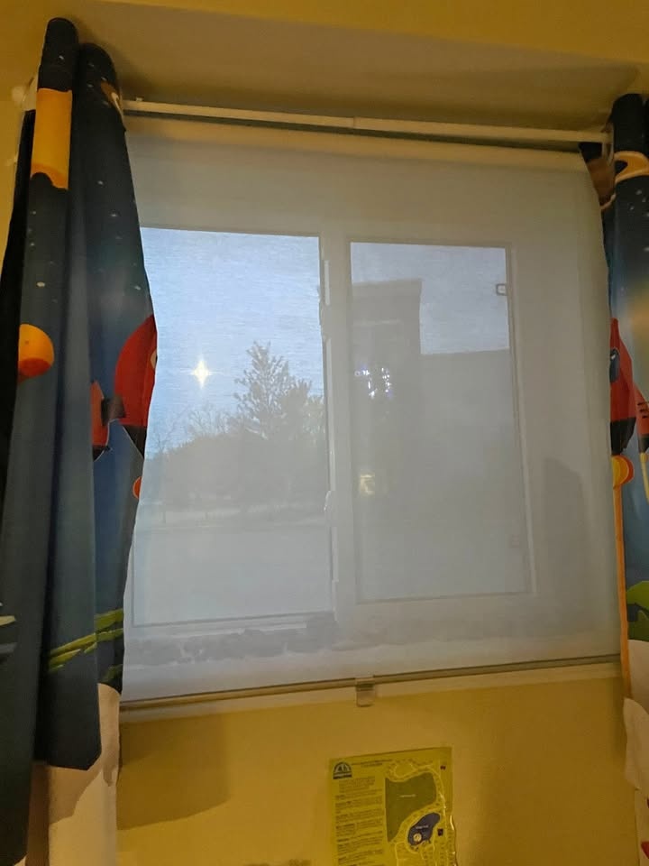 Roller blind, white, 38x76 ¾ " (96.5x195 cm)
