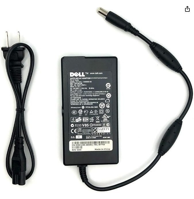 Genuine Dell Slim Auto AC Adaptor - DA65NS3-00 - photo 3
