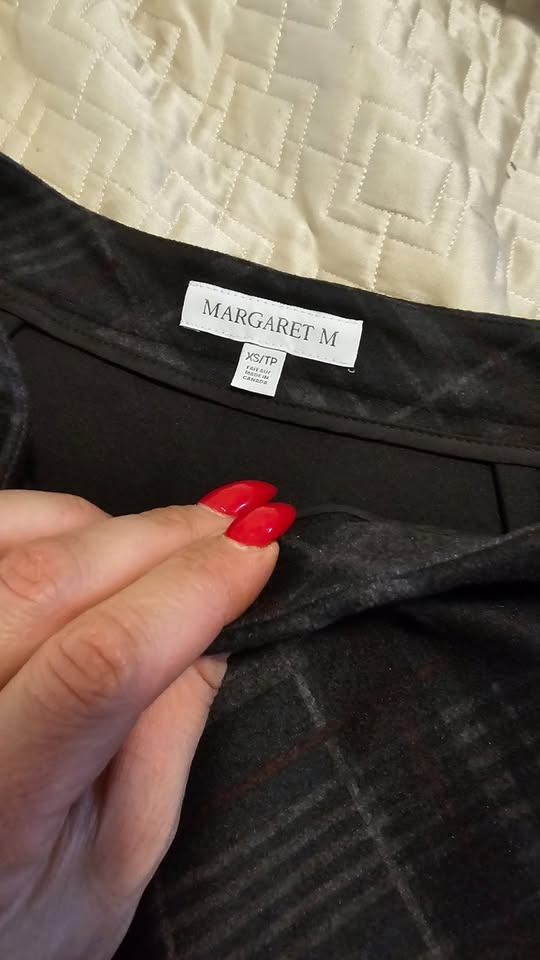 Margaret M chess-pattern skirt, size XS - photo 2