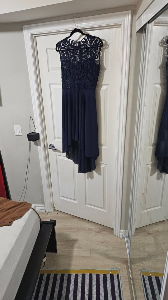 Gorgeous Embroidered Blue Dress Size M - photo 2