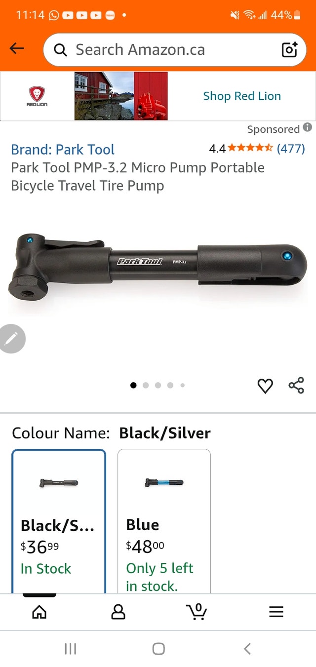 Portable bike pump
