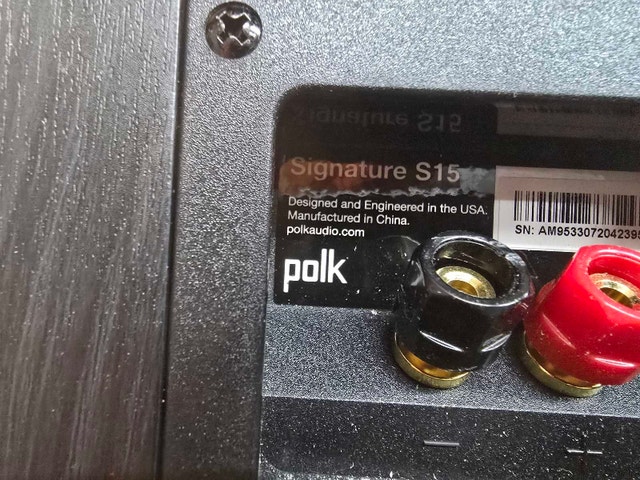 Polk Audio S15 Speakers - photo 3