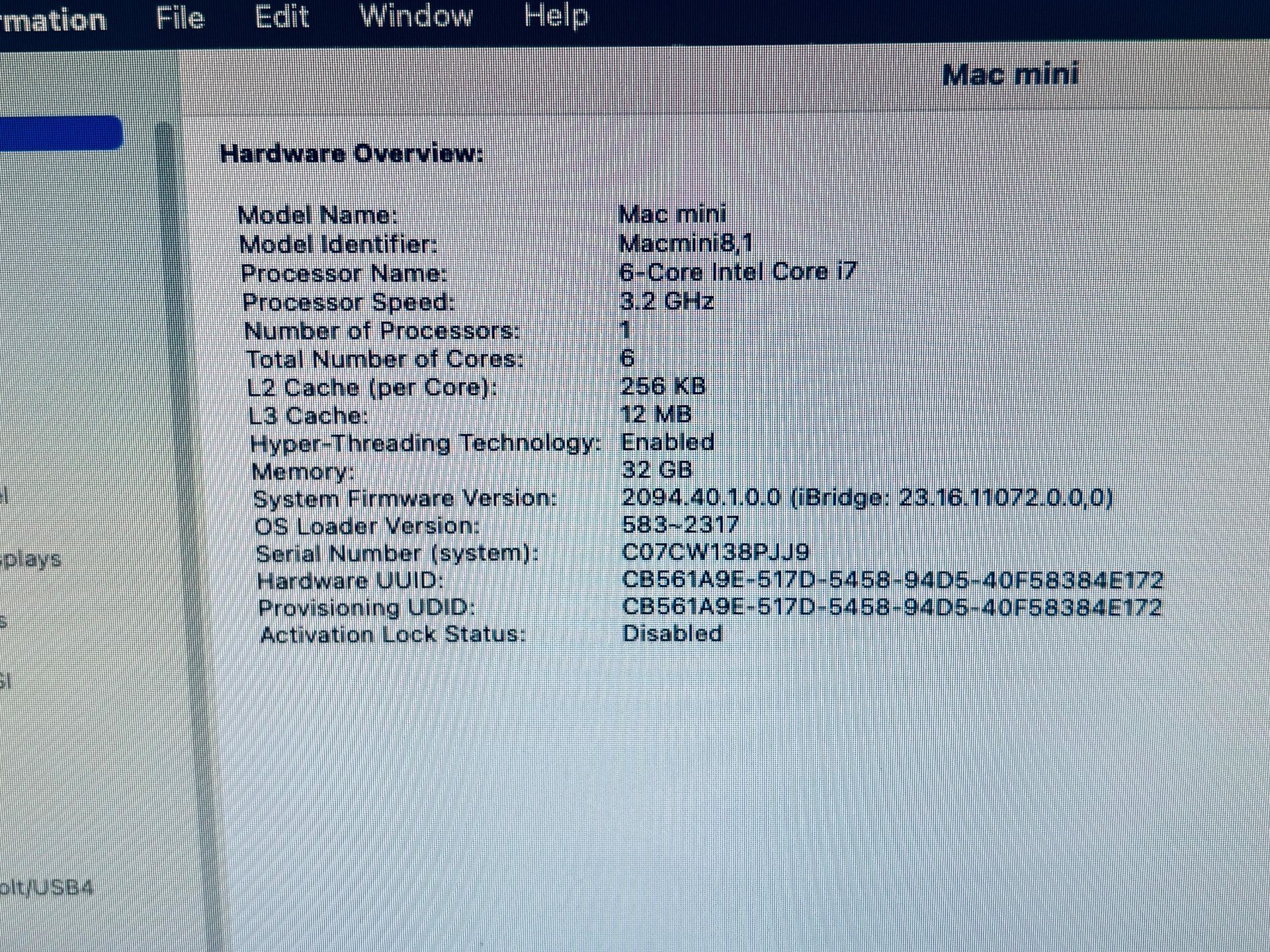 Mac Mini 2018 i7 32GB RAM 1TB SSD - Studio/Work Ready - photo 4