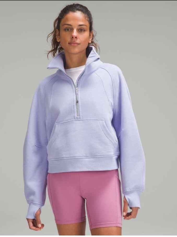 Lululemon Scuba Half-Zip Pullover Lavender XS/S