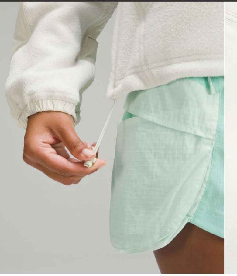 Lululemon Cream Half-Zip Fleece Pullover, size 8 - photo 3