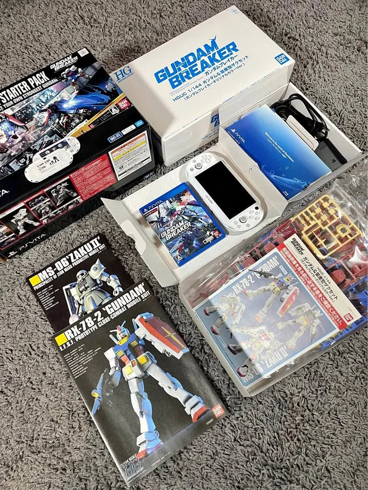 PS Vita Gundam Breaker Starter Pack White Japan Limited Edition thumbnail